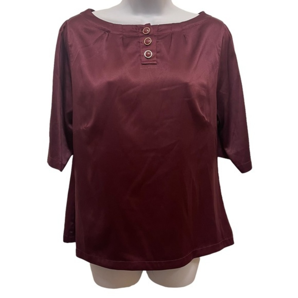 Sydney Tyler Burgundy Top Size 10